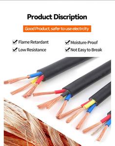 Câble d'Alimentation en Cuivre Isolé au PVC 2*0,75 mm, Construction <span class=keywords><strong>Souple</strong></span>, Conducteur Multibrin Gainé, Câbles Basse Tension - Product Image 3