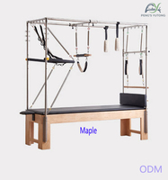 Mesa de Pilates Cadillac de Madera de Arce de Grado Clínico para Alineación Biomecánica y Facilitación Neuromuscular, Reformer de Pilates para Rehabilitación