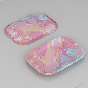 Plateau roulant Offre Spéciale fumer plateau de fumer du <span class=keywords><strong>tabac</strong></span> en métal imprimé personnalisé accessoires de fumer plateau roulant en métal en étain - Product Image 3