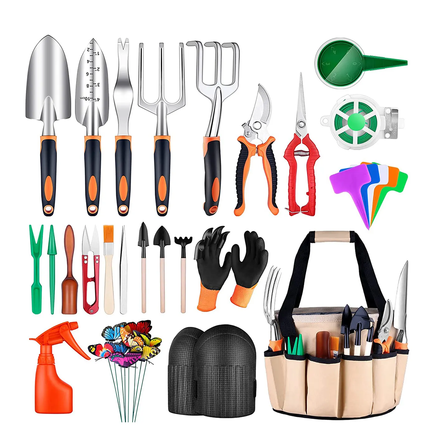 99 Pcs Home Garden Staal Agrarische Hand Accessoires Snijden Gift Set Kit Bag Bonsai Tuingereedschap Apparatuur