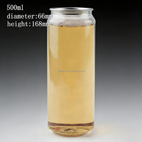 Venta al por mayor de fábrica: Tapa de aluminio para latas de plástico, vaso de plástico transparente de 16 oz para bebidas.