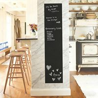Papel Adhesivo para Pared con Diseño de Pizarra, Vinilo Removible TAKSDAI, Papel Tapiz Autoadhesivo con Efecto Pizarra