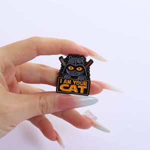 Venez au chat côté émail broche je suis votre chat films de science-fiction Inspiration mignon Animal broche revers Badge bijoux cadeaux pour les amis - Product Image 1