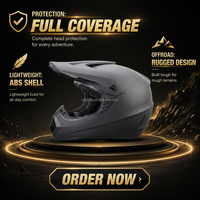 Casque de moto tout-terrain intégral léger en mousse ABS homologué ECE DOT, nouveau design, pour cross et VTT