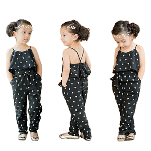 Cuentos de Niños Americanos europeos Ropa para niños Polka Dot Faux Mameluco de dos piezas Correa de talla grande Mono de mujer Envío - Product Image 6