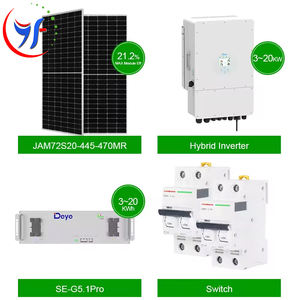 Deye <span class=keywords><strong>Solar</strong></span> System Set 12000 Watt <span class=keywords><strong>Solar</strong></span> Panel System 12kw Hybrid <span class=keywords><strong>Solar</strong></span> Energy System con batería Más de 35 años de vida útil - Product Image 6