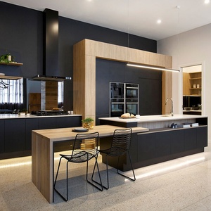 PA modern modular designs melamine kitchen cabinet