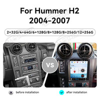 Pemutar media mobil, untuk Hummer H2 10.4-2004 Android 14 Radio GPS Navi Multimedia Player otomatis nirkabel kepala Unit HD layar sentuh 2007"