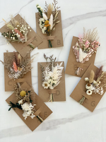 Buket Bunga Kering Mini Dekorasi Meja  Rangkaian Botol Susu Kecil  Hadiah Kotak Surat  Pampas  Boutonniere BOHO Bunga Kue