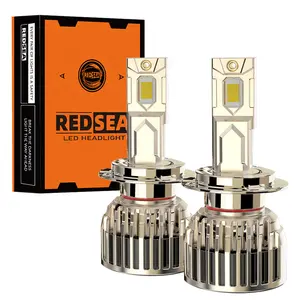 Harga pabrik Redsea R5 bola lampu led h7 lampu depan terbaik h4 24v lampu led 9005/9006 led h1 h4 h7 h11