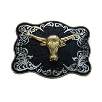 Custom Horse Bull Belt Buckle, Mexico Cowboy Buckle