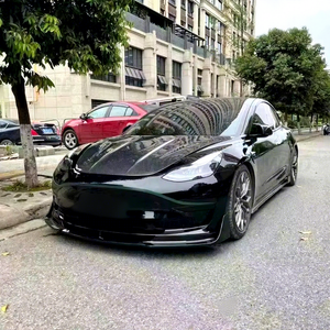 Capot en fibre de carbone véritable style CMS pour Tesla Model 3, couvre-pare-chocs avant, kit carrosserie de course automobile, pièces de tuning extérieur - Product Image 6