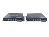 Convertisseur vidéo fibre optique coaxial sans perte 4 canaux HDCVI/TVI/AHD avec données RS232 RS422 RS485