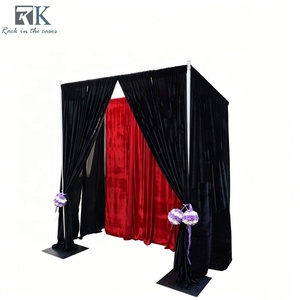 Photo Booth <b>Backdrop</b> Wedding Decoration Pipe and Drape Kit Aluminum Pipe and Drape <b>Frame</b> Portable <b>Backdrop</b> Stand for Party Event - Product Image 1