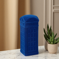 Figurine de monument rétro en résine floquée Redeco, décoration de cabine téléphonique, boîte aux lettres, sculpture du Big Ben, souvenirs personnalisés, décoration de la maison