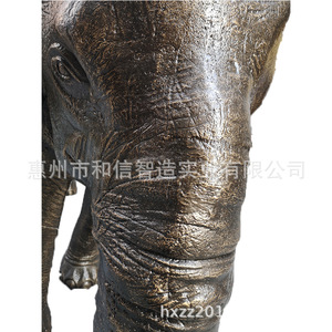 <b>Elephant</b> Sculpture White Marble Outdoor Garden <b>Decoration</b> Square Housewarming Gift Handmade Animal Figure - Product Image 4