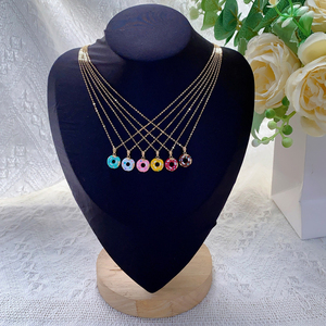 Neuheiten 1000S AU585 Schmuck 14K Massivgold Donut-Anhänger Halskette 14k Echtgold Trendiger Stil Von Drittanbietern Zertifiziert - Product Image 5