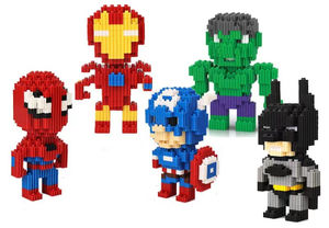 Figurines de Super-héros pour enfant, jouets miniatures batman Connection <span class=keywords><strong>Magic</strong></span> Mini brick Building Blocks - Product Image 5