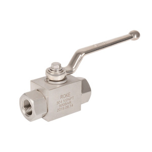 Robinet à poignée manuelle 1/2 NPT 500 bars, fileté, haute pression, usage industriel - Product Image 1
