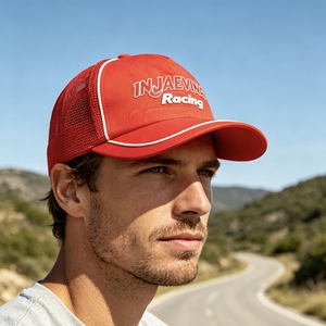 Casquette de baseball personnalisée avec broderie 3D, piping contrastant et dos en maille, style trucker, pour le sport - Product Image 6