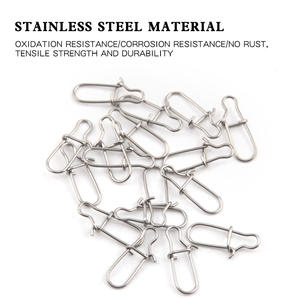ตะขอเกี่ยวสแตนเลสรูปเลขแปด ขนาด 0 ถึง 4 ตัวเชื่อมต่อโลหะสำหรับตกปลา อุปกรณ์ตกปลาสำหรับน้ำจืด - Product Image 4