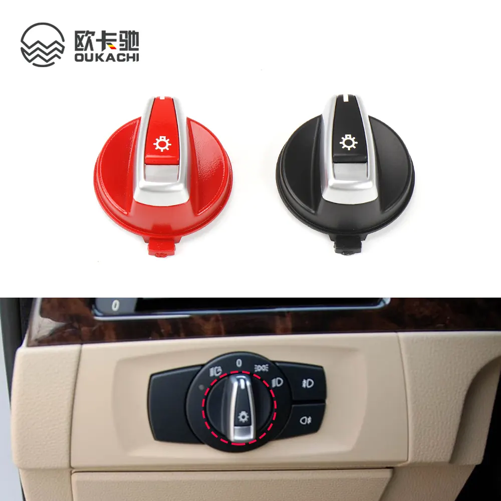 Araba far lambası anahtar düğmesi düğme-kap BMW 1 3 serisi için E90 E91 X1 E84 E82 E88 318 320 325 330 335
