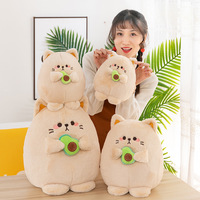 Personnalisation en Gros Direct Usine de Nouvelles Peluches Avocat et de Poupées Chat de Dessin Animé