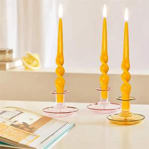 Candelabros <span class=keywords><strong>de</strong></span> <span class=keywords><strong>Cera</strong></span> <span class=keywords><strong>de</strong></span> <span class=keywords><strong>Abeja</strong></span> en Espiral <span class=keywords><strong>de</strong></span> Verano, 9 Pulgadas, Naturales, Hechos a Mano, Sin Perfume, para el Hogar, Cenas, Bodas, Regalos para Mujeres, 3D - Product Image 4