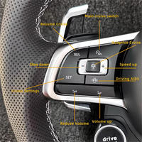 Accessoires Volkswagen VW, volant sport à 3 branches entièrement en cuir pour Polo Golf 6 GTD Jetta Tiguan Passat B7 B8 GTI R GTD