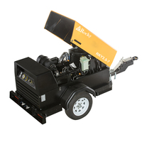 Compresseur d'air Portable Diesel industriel à deux roues à vis de 7 bars pour le minage