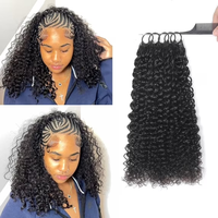 Extensions de cheveux humains en gros, lot d'extensions de cheveux bouclés Jerry, 100% cheveux brésiliens pour femmes noires