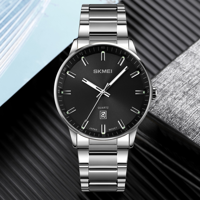 Waterproof Men's Watch Guangzhou SKMEI Fashion Watch Wholesale Factory New Quartz Steel Wristwatch Hour