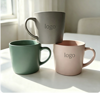 Nouveautés : Tasse à café en céramique avec logo imprimé, décalcomanie couleur simple, finition émaillée par pulvérisation, gravure laser personnalisée