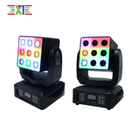 XJ Factory Direct Nouveau projecteur à tête mobile 9 matrices 120W RGBW 4-en-1 DMX512 IP33 8000 Lumens avec LED auxiliaire pour éclairage de scène DJ Disco