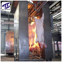 Ligne complète d'abattage de porcs, machinerie d'abattoir porcin avec équipement de boucherie pour porcs