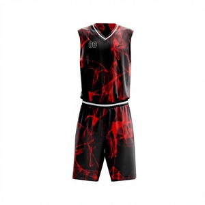 Maillots de basket-ball pour hommes personnalisés en usine, uniformes d'équipe, ensembles de vêtements d'équipe, ensembles de maillots de basket-ball - Product Image 1