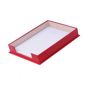 Ensemble de bureau en cuir 3 pièces : porte-documents, porte-stylos, porte-blocs-notes, porte-lettres, organiseur de bureau, fournitures de bureau, accessoires de bureau - Product Image 2