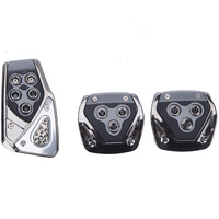 Pédales de voiture 2/3 pièces, universelles, antidérapantes, en aluminium, pour boîte de vitesses manuelle, kit de couvre-pédales, pédales automatiques, accessoires de voiture