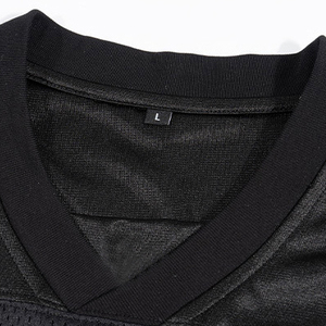 T-shirt en maille de football à séchage rapide grande taille, impression d'été, sport, maillot de football surdimensionné pour hommes, col en V - Product Image 4