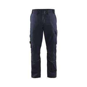 Blaklader-170115018933D124เชื่อมกางเกงสีน้ำเงินเข้ม/สีเหลือง-EAN 7330509560136ทนต่อเปลวไฟชุดทำงาน - Product Image 1