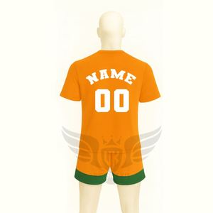 Conjunto de Camiseta y Pantalones Cortos de Fútbol Retro con Estampado Personalizado 2026, Conjuntos de Fútbol de Poliéster de Manga Corta para Hombre - Product Image 4