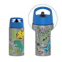 Toursun Anti-Fuite Double Paroi Isolé Sous Vide En Acier Inoxydable Enfants Voyage Bouteille D'eau Sipper Paille Couvercle Fiole À Vide