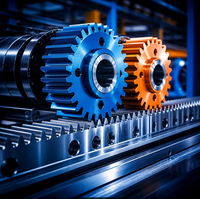 Engrenage CNC industriel à dents hélicoïdales, fabriqué selon des plans spécifiques, usinage CNC de précision OEM, fournisseur professionnel d'usine