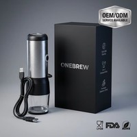 Cafetière électrique miniature portable 12V personnalisée en acier inoxydable pour les voyages et le camping en voiture
