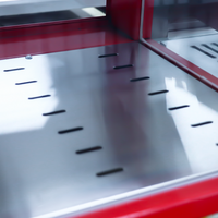 Armoire chauffante pour aliments avec vitrine incurvée |   Réchauffe-aliments électrique commercial avec corps en acier inoxydable |   Contrôle manuel de la température