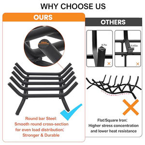 유럽 및 미국 시장용 내열 금속 바베큐 랙, 재받이 트레이 포함, 뒷마당 그릴용으로 간편 보관 - Product Image 3