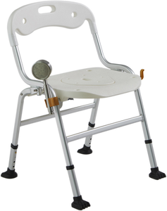 Banc de douche médical léger et antirouille à quatre pieds avec embouts antidérapants en forme de patte pour les soins à domicile - Product Image 1
