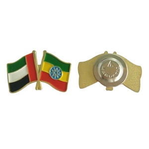 U.A.E. AE UAE la <span class=keywords><strong>bandera</strong></span> de los Emiratos Árabes Unidos y la <span class=keywords><strong>bandera</strong></span> de <span class=keywords><strong>Egipto</strong></span> cruzaron la doble <span class=keywords><strong>bandera</strong></span> amistad magnética metal abrigo pin insignias broche - Product Image 2