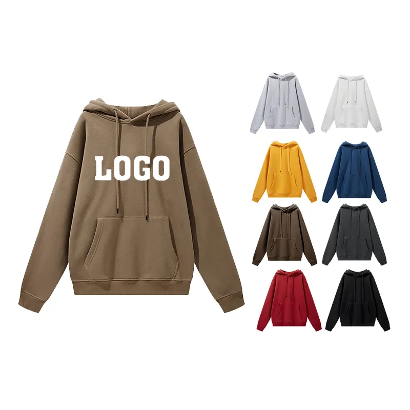 US SIEZ 4XL Men's Hoodies Sweatshirts Unisex Streetwear Pullover Wholesale Custom Hoodies Embroidery Logo Blank Men Hoodies