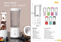 Type C Laad Multifunctionele Lekvrije Draadloze Reis Draagbare Blender 450Ml Usb Opladen Smoothie Juicer Met Riem